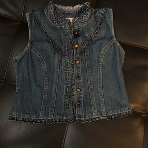 Kids jean vest